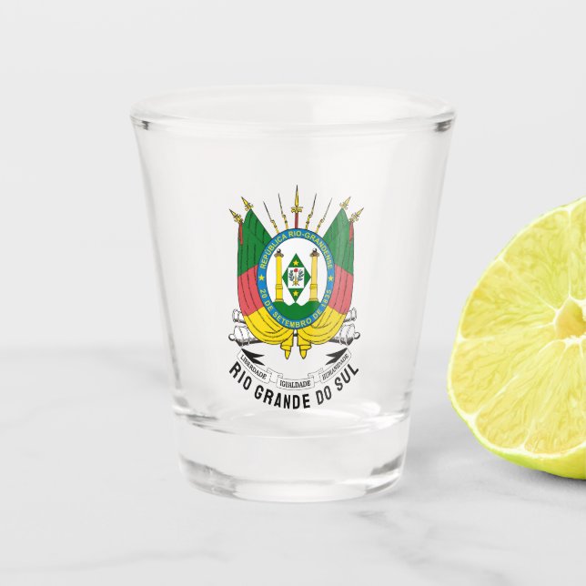 Vaso De Chupito Escudo de armas de Río Grande del Sur - Brasil (Anverso)