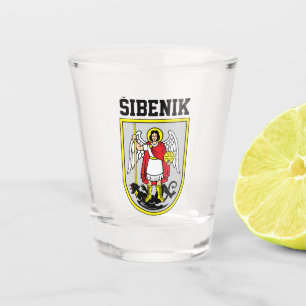 Vaso De Chupito Escudo de armas de Šibenik - Croacia