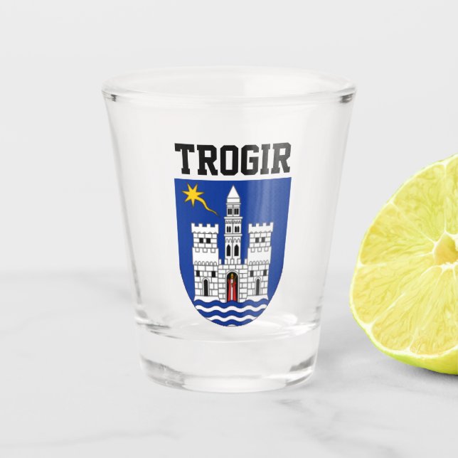 Vaso De Chupito Escudo de armas de Trogir (Croacia) (Anverso)