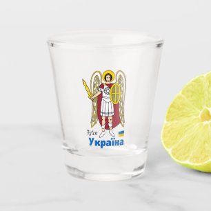 Vaso De Chupito Escudo de armas de Ucrania y Kiev, bandera ucrania