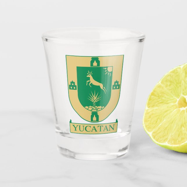 Vaso De Chupito Escudo de armas de Yucatán - México (Anverso)