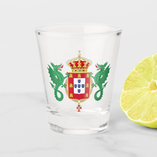 Vaso De Chupito Escudo de armas del Reino de Portugal (1640-1910) (Anverso)