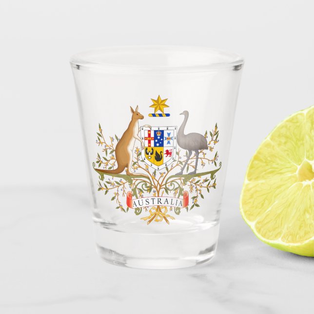 Vaso De Chupito Escudo de Australia (Anverso)