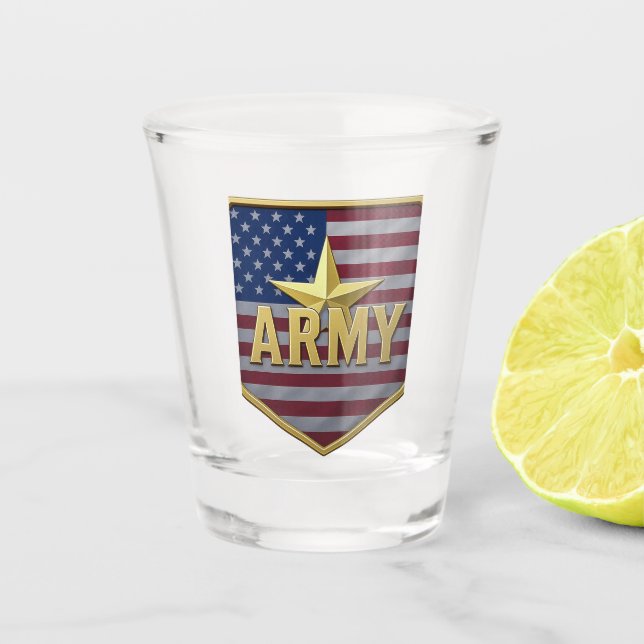 Vaso De Chupito Escudo de bandera del ejército (Anverso)