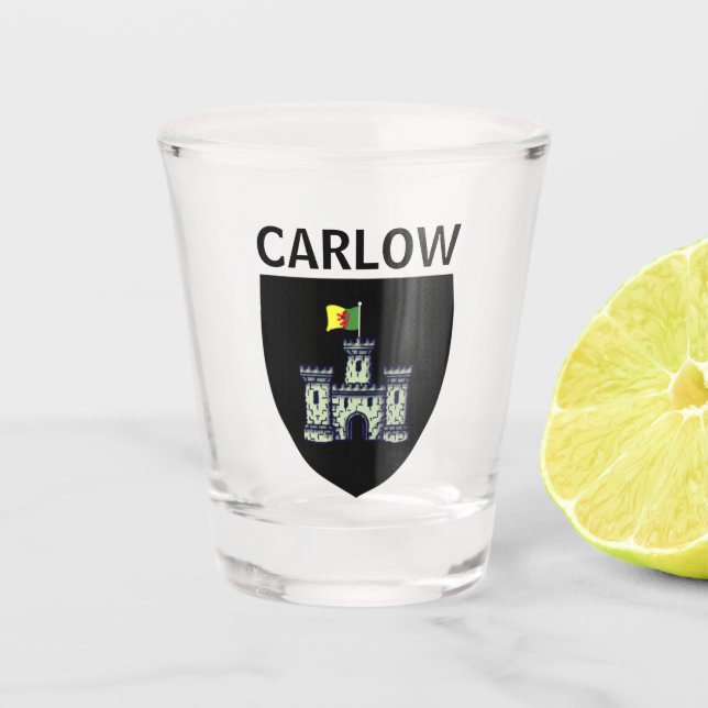 Vaso De Chupito Escudo de Carlow (ciudad), República de Irlanda (Anverso)