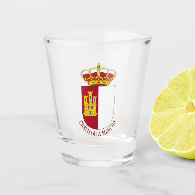 Vaso De Chupito Escudo de Castilla La Mancha - España (Anverso)