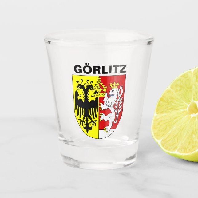 Vaso De Chupito Escudo de Görlitz, Alemania (Anverso)