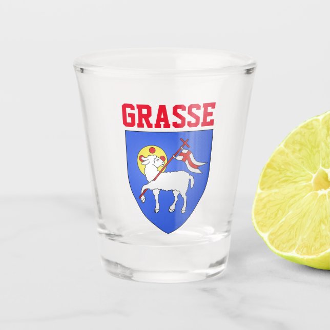 Vaso De Chupito Escudo de Grasse - Alpes-Maritimes (FR) (Anverso)