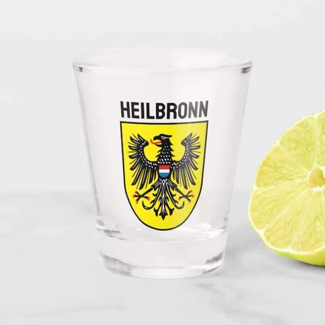 Vaso De Chupito Escudo de Heilbronn, Alemania (Anverso)