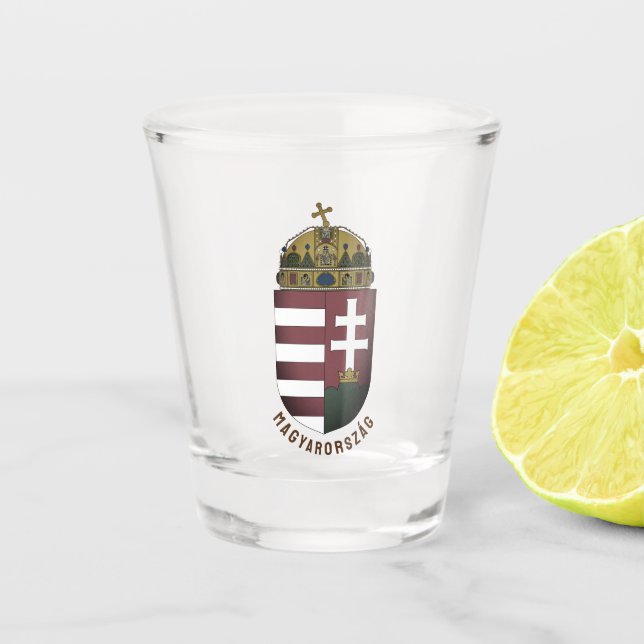 Vaso De Chupito Escudo de Hungría (Anverso)