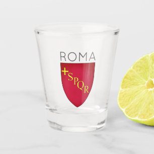Vaso De Chupito Escudo de la ciudad de Roma, Italia