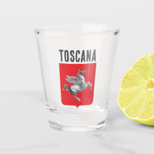 Vaso De Chupito Escudo de la Toscana, ITALIA