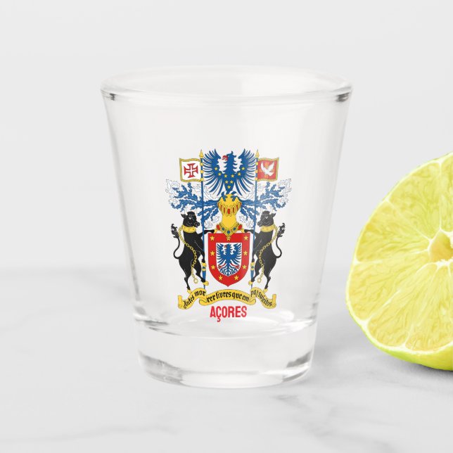 Vaso De Chupito Escudo de las Azores (Anverso)