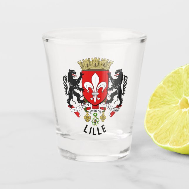 Vaso De Chupito Escudo de Lille (Francia) (Anverso)