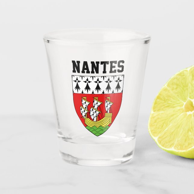 Vaso De Chupito Escudo de Nantes, Francia (Anverso)