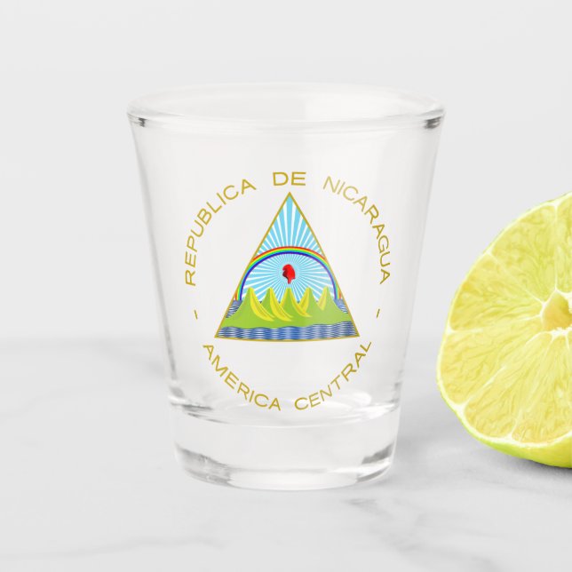 Vaso De Chupito Escudo de Nicaragua (Anverso)