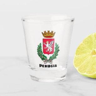 Vaso De Chupito Escudo de Perugia, Italia