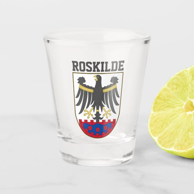 Vaso De Chupito Escudo de Roskilde (Dinamarca) (Anverso)