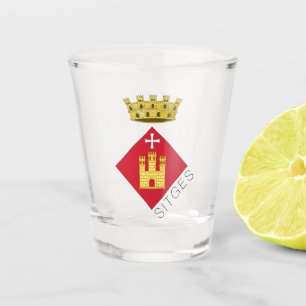 Vaso De Chupito Escudo de Sitges, Cataluña (ESP)