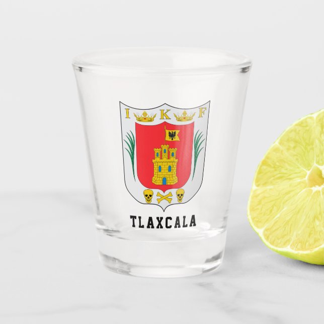 Vaso De Chupito Escudo de Tlaxcala, México (Anverso)