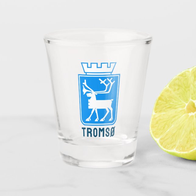Vaso De Chupito Escudo de Tromsø, NORUEGA (Anverso)