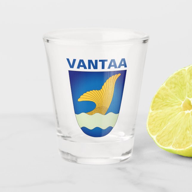 Vaso De Chupito Escudo de Vantaa (Finlandia) (Anverso)