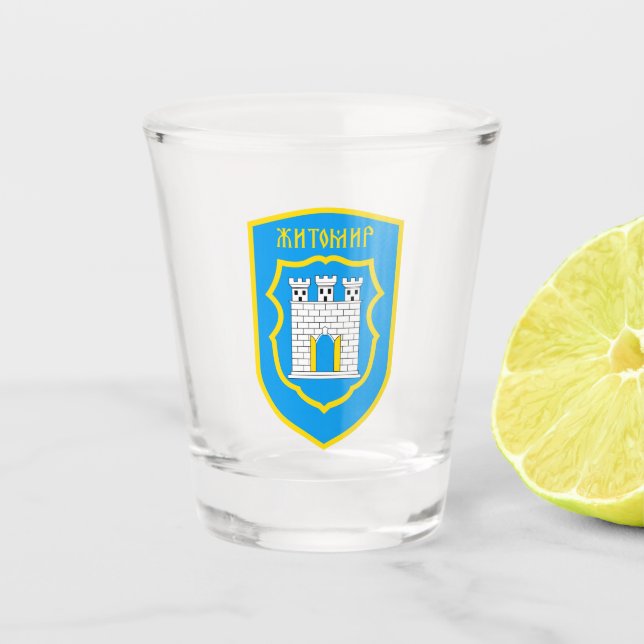 Vaso De Chupito Escudo de Zhytomyr - UCRANIA (Anverso)