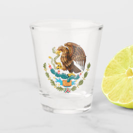 Vaso De Chupito Escudo mexicano de armas Tenochtitlán México