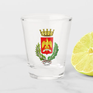 Vaso De Chupito Escudo/pabellón de Palermo (ciudad), Sicilia