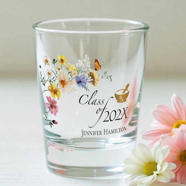 Vaso De Chupito Escuela de Farmacia de Flores Silvestres | Clase d (Subido por el creador)