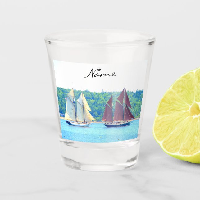 Vaso De Chupito Escuelas de vela Thunder_Cove (Anverso)