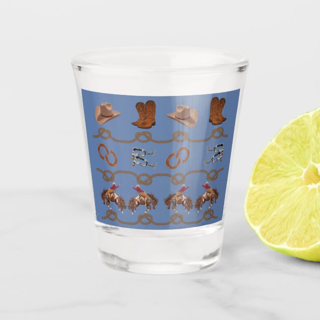 Vaso De Chupito Esenciales de vaquero occidental (Anverso)