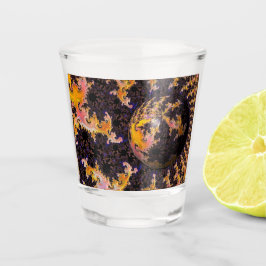 Vaso De Chupito Esfera de Tormenta de Fuego Fractal