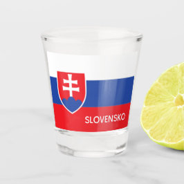 Vaso De Chupito Eslovaquia emblema de bandera eslovaca Europa