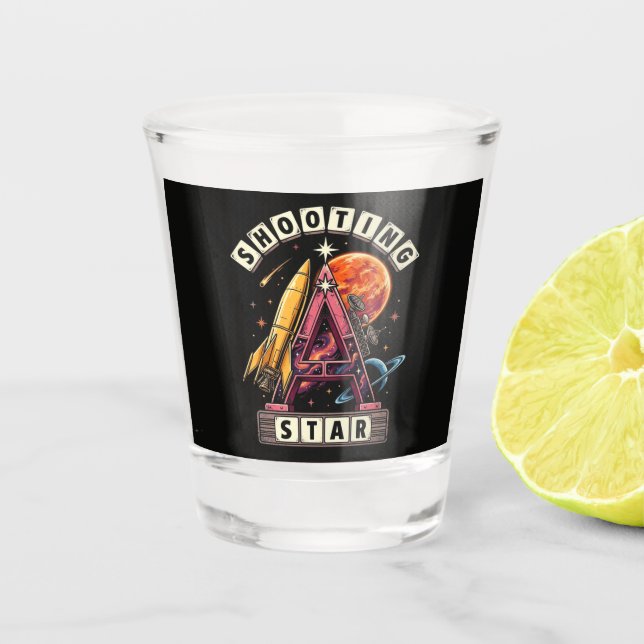 Vaso De Chupito Espacio de estrella fugaz (Anverso)