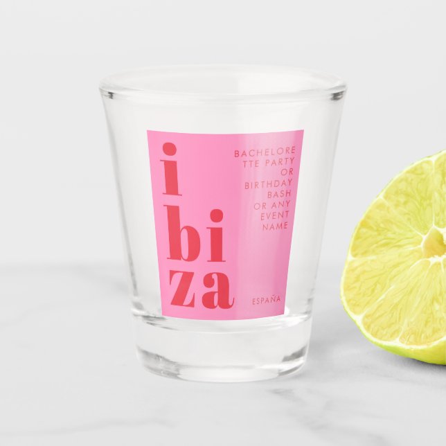 Vaso De Chupito España fiesta Vidrio caliente (Anverso)