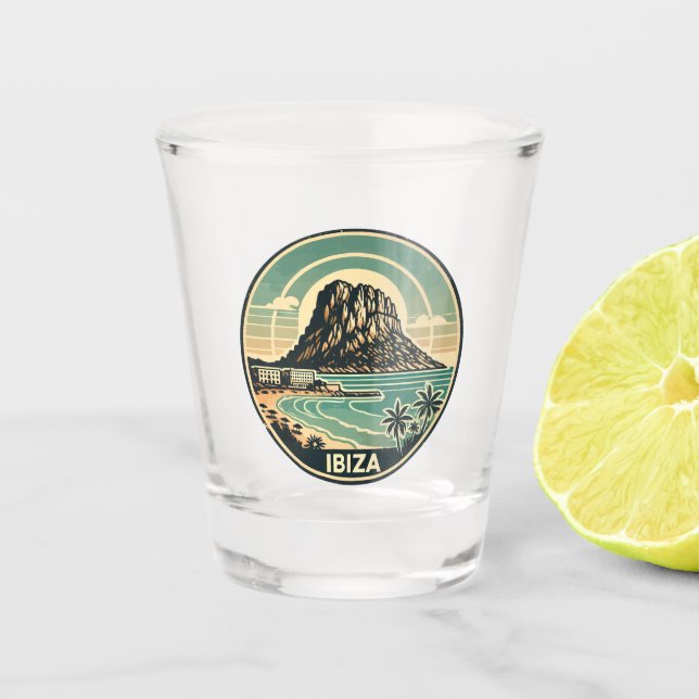 Vaso De Chupito España Ibiza Rock de Es Vedra (Anverso)