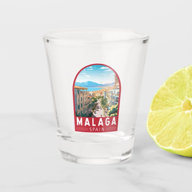 Vaso De Chupito España Málaga Viajes de arte (Anverso)
