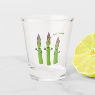 Vaso De Chupito Espárrago lindo cantando trío de verduras personal