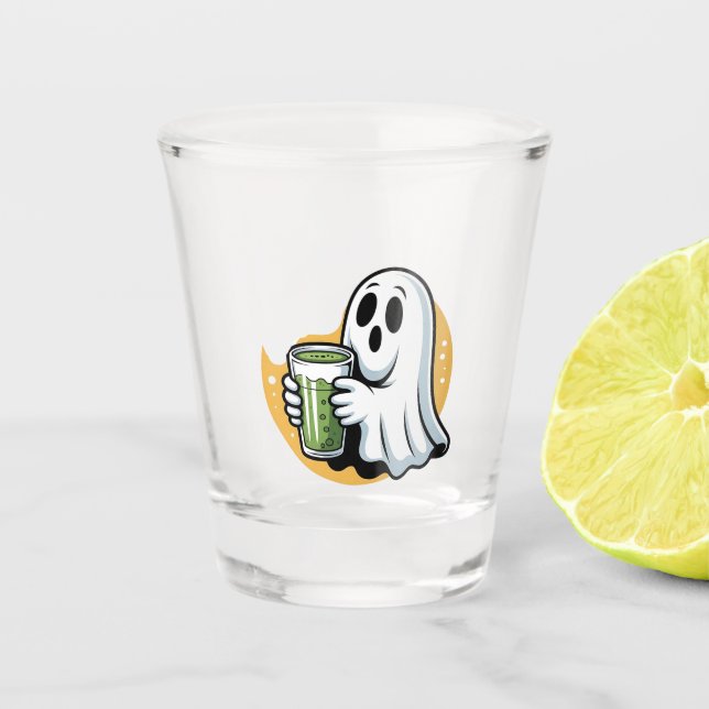 Vaso De Chupito Espeluznante Beber Matcha Halloween (Anverso)