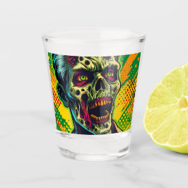 Vaso De Chupito Espeluznante fiesta de Halloween de Zombie