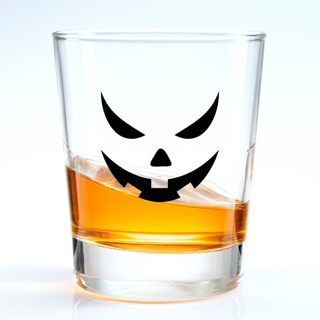 Vaso De Chupito Espeluznante Jack Negro O Lantern Face Pumpkin Hal (black jack o lantern pumpkin face shot glass)