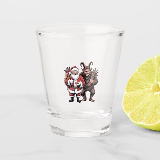 Vaso De Chupito Espeluznantes Navidades de Noel Krampus (Anverso)