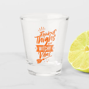 Vaso De Chupito Espesos Y Brujas Vibes Graciosos Halloween