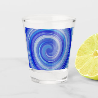 Vaso De Chupito Espiral azul y azul claro