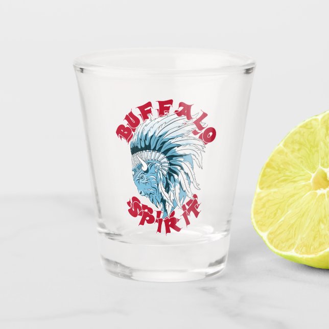 Vaso De Chupito Espíritu animal búfalo (Anverso)