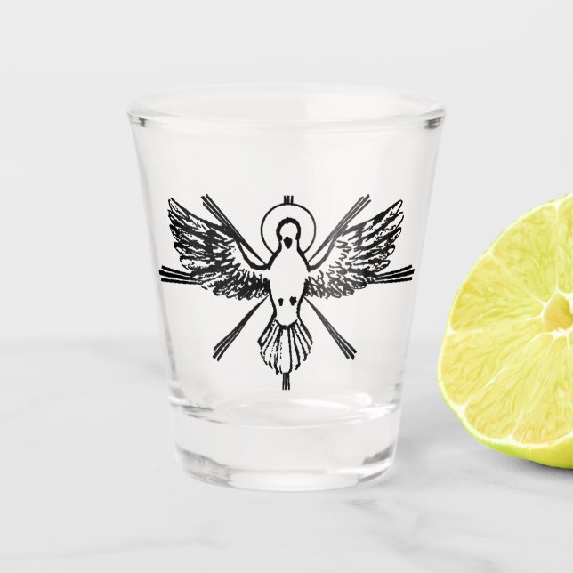 Vaso De Chupito Espíritu Santo en forma de paloma (Anverso)