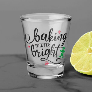 Vaso De Chupito Espíritus de hormigón brillante   Navidades Holida