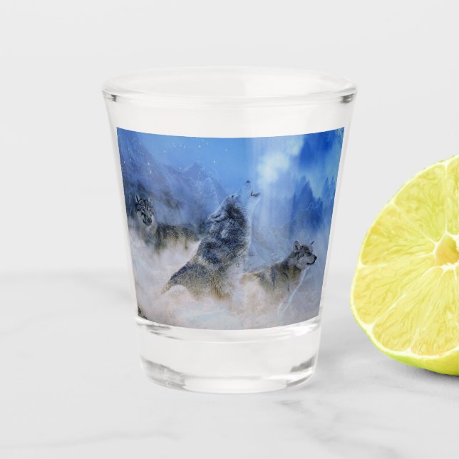 Vaso De Chupito Espíritus del lobo (Anverso)