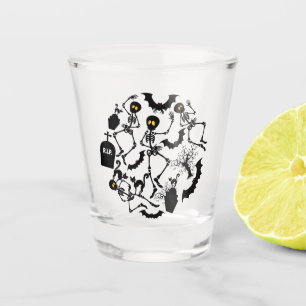 Vaso De Chupito Esqueletos de Halloween Danza macabra